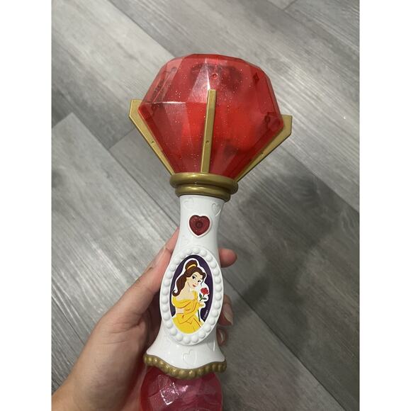 Disneyland Princess Belle Light-up Film Bubble Wand Working - Picture 2 of 6